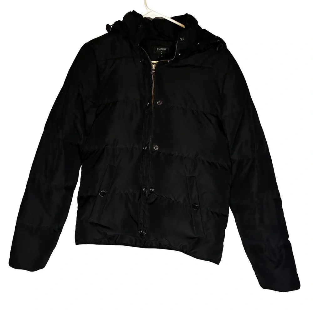 J.Crew Men’s Expedition Down Black Puffer Jacket Size S